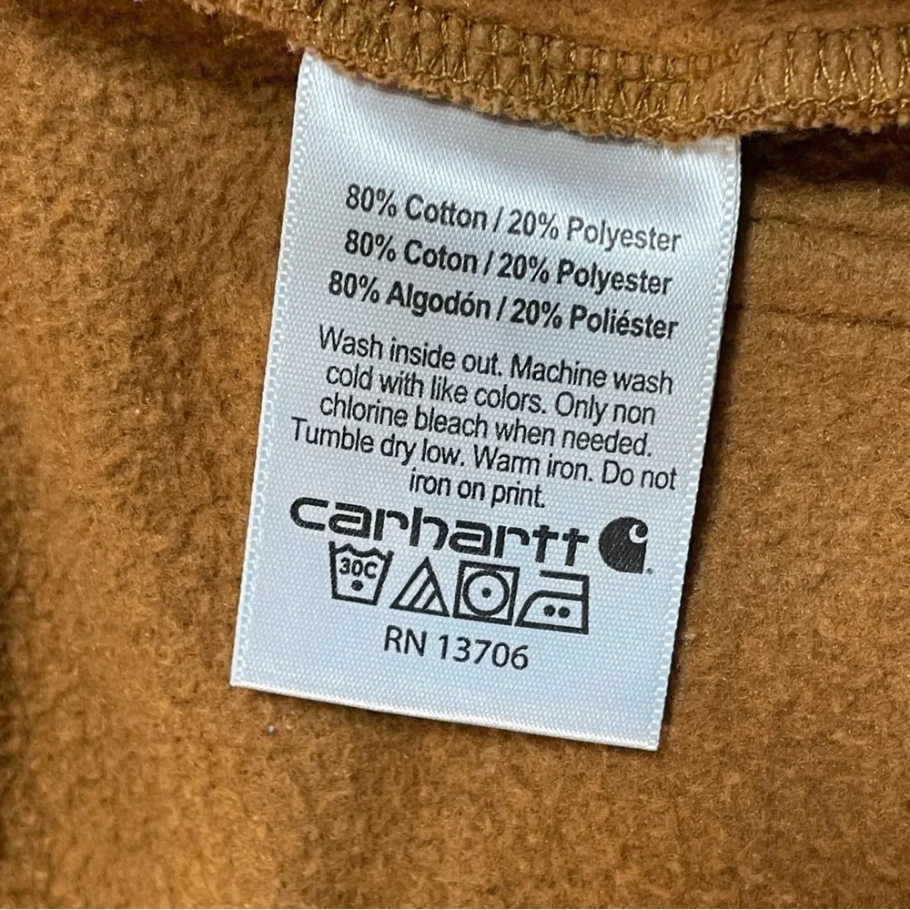 Carhartt Infant Fleece Zip Front Long Sleeve Coverall, Attached Hood - 9 Months